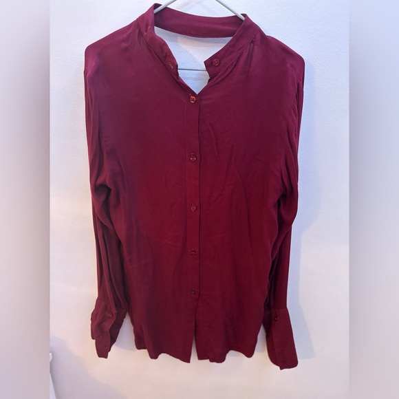 Bella Dahl Tops - Bella Dahl burgundy button down shirt